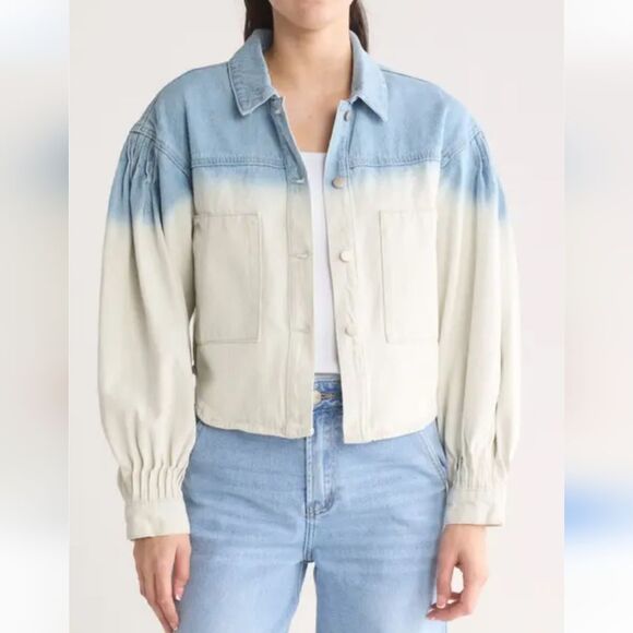 Avec Les Filles Dip Dye Jean Shacket - Picture 8 of 8